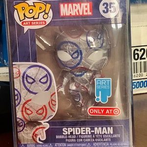 COPY - Funko Pop! Marvel Spider-Man #35 Patriotic Age Art Series Sealed Exclusi…